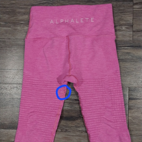 Alphalete Pink Stretch Leggings Size Small Womens Activewear Leggings - Picture 2 of 9